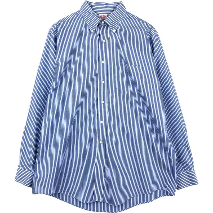 【未使用ほぼ新品に近い★人気の太ストライプ】ブルックスブラザーズBDシャツ★M★ BROOKS BROTHERS（ブルックスブラザーズ） 古着 Brooks Brothers Est