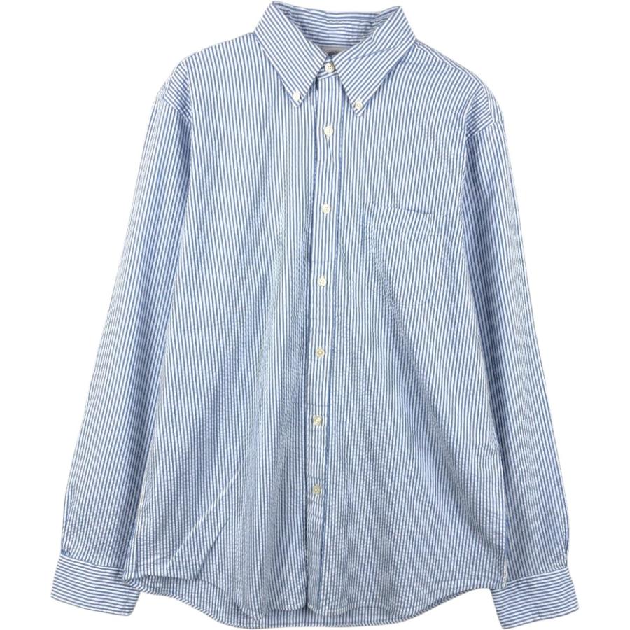 美品☆【ブルックスブラザーズ1818】ケンブリッジストライプ　シアサッカー　37 BROOKS BROTHERS（ブルックスブラザーズ） 古着 Brooks Brothers 1818