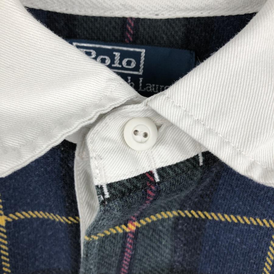 Polo by Ralph Lauren ビッグポニー ラガーシャツ チェック 古着 ラルフローレン Ralph Lauren POLO by チェック柄 ビッグポニー