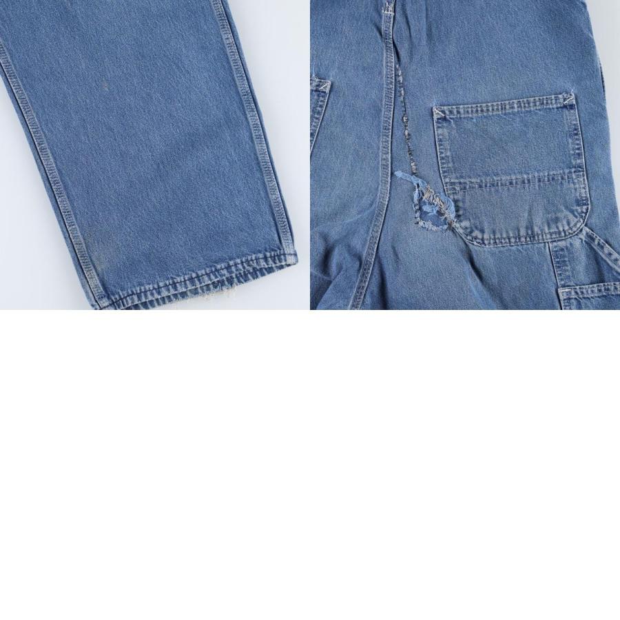 carhartt カーハート デニム オーバーオール ペインター ワーク W36 Carhartt（カーハート） 古着 デニムオーバーオール メンズw36相当