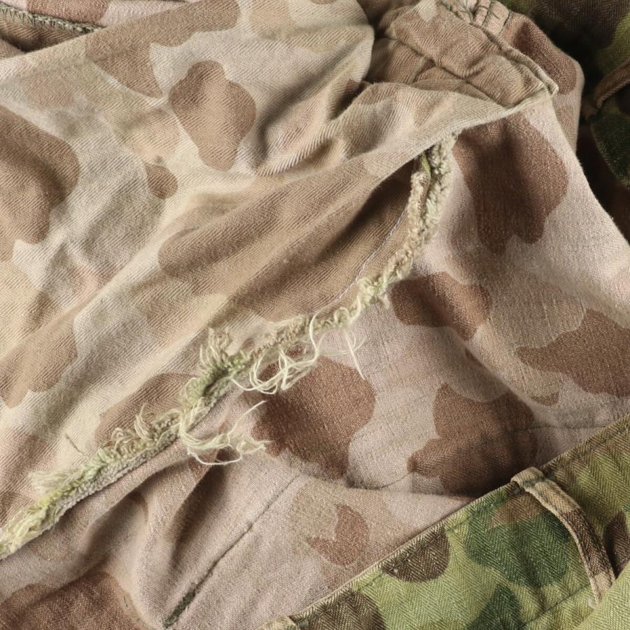 古着 40年代 米軍実品 M-43 迷彩柄 HBT フロッグスキン ミリタリー