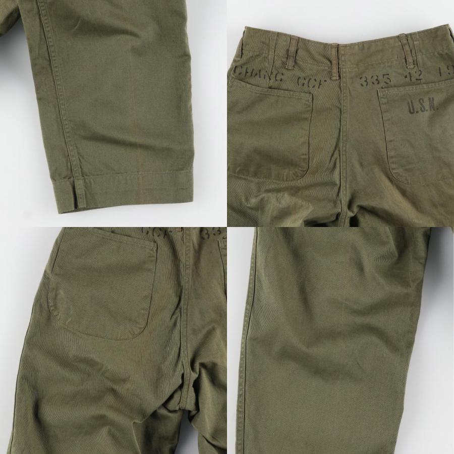 古着 40年代 米軍実品 U.S.NAVY N-3 ミリタリー コットンツイル 