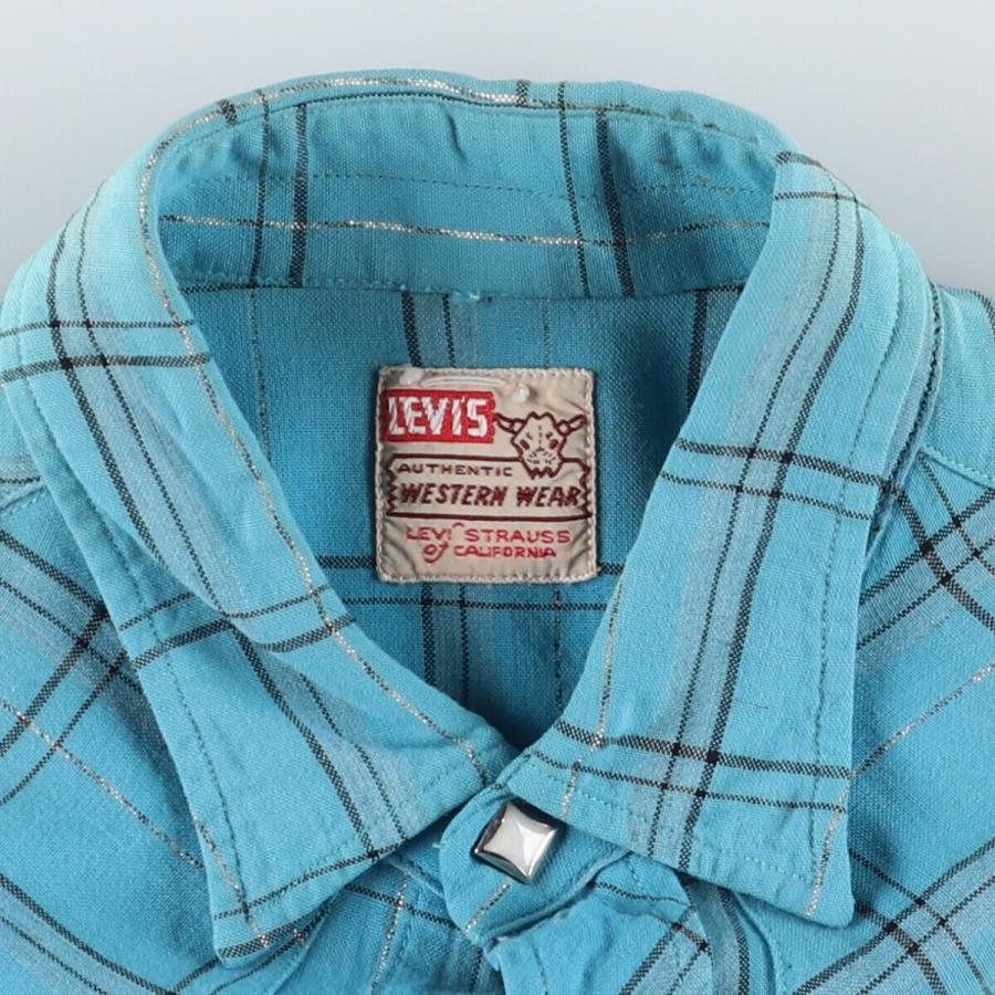 Levi's 古着 50年代 リーバイス WESTERN WEAR ショートホーン Levi's 古着 50年代 リーバイス WESTERN WEAR ショートホーン