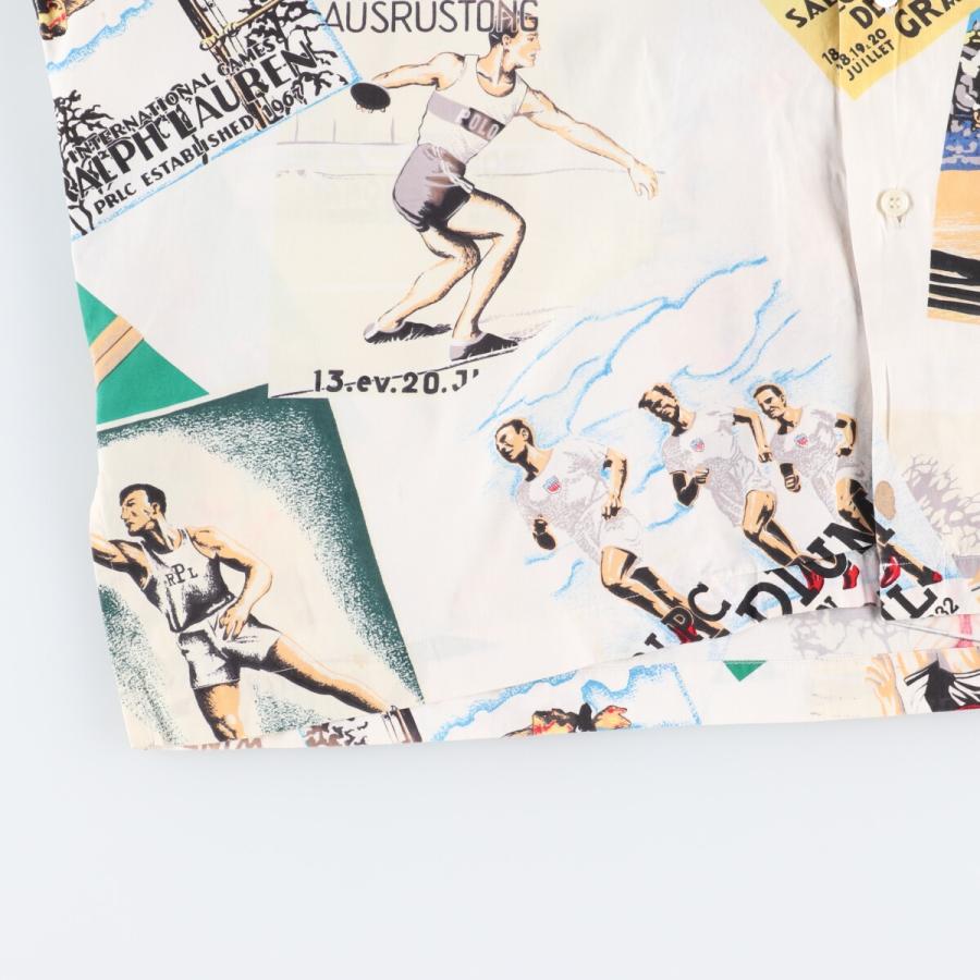 古着 90年代 ラルフローレン POLO by Ralph Lauren STADIUM 1992 半袖 オープンカラー コットンシャツ メンズXL ヴィンテージ /eva001313 【SS2403】｜jamtrading1｜07