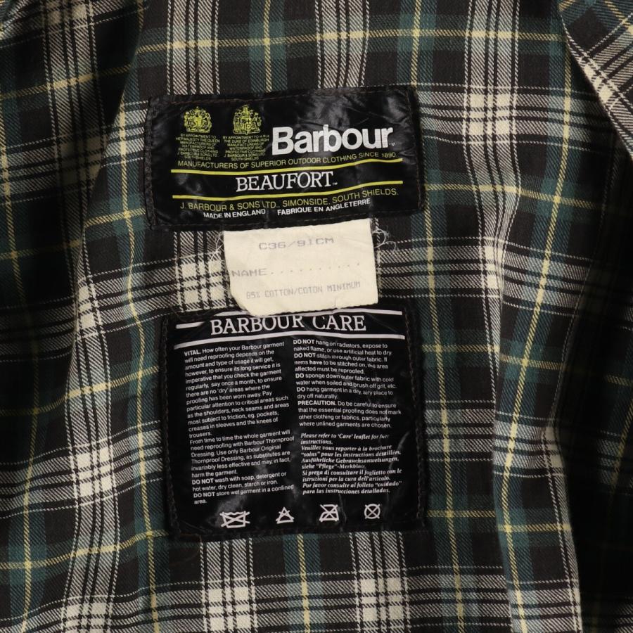 古着 80年代 バブアー ビューフォート 2ワラント オイルド  