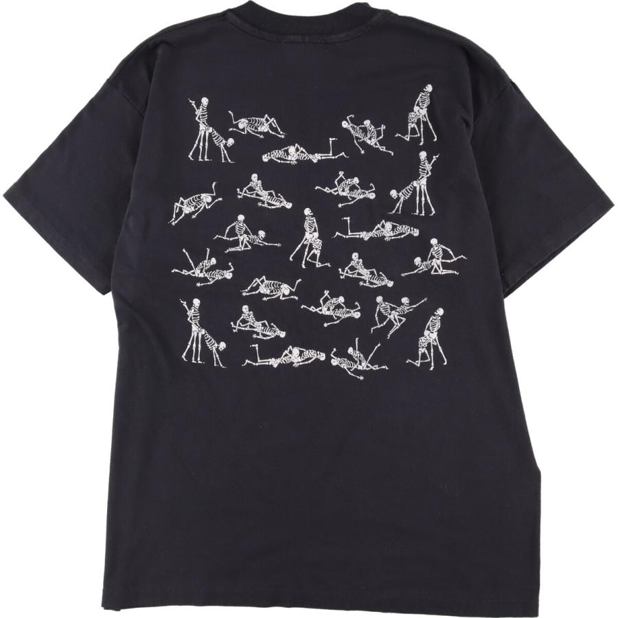 Hanes 古着 90年代 エロT プリントTシャツ スカル柄 四十八手 USA製 