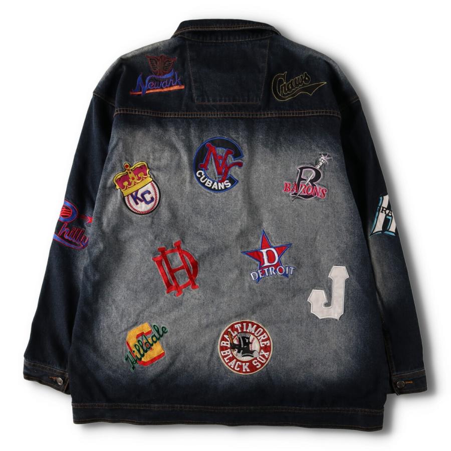 古着 豪華ワッペンカスタム 90年代 ニグロリーグベースボール  