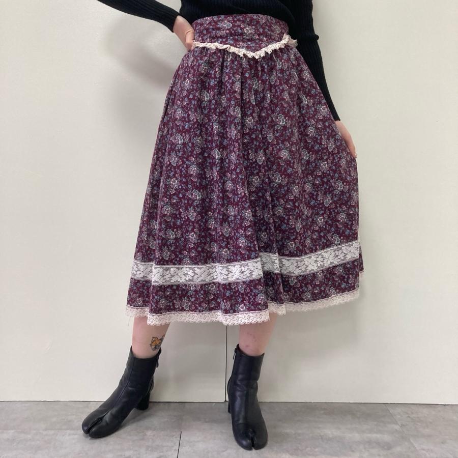 古着 80年代 ガンネサックス GUNNE SAX JESSICA McCLINTOCK 花柄 