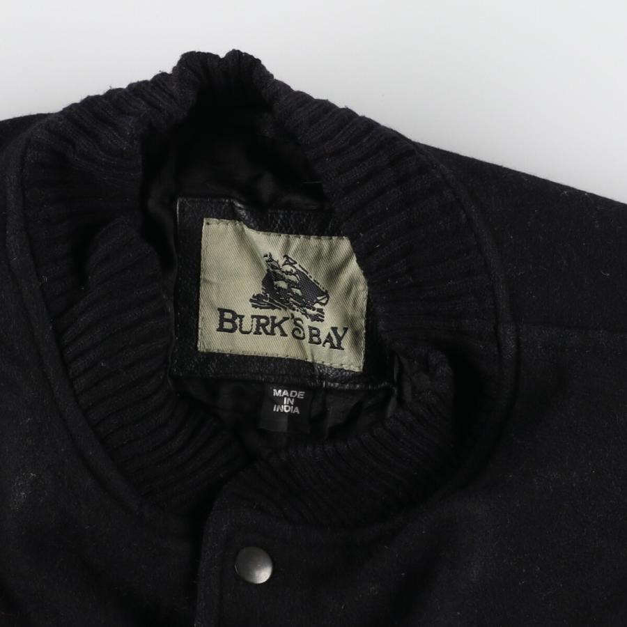 BURK'S BAY 袖革ウールスタジャン アワードジャケット 古着 BURK'S BAY 袖革ウールスタジャン アワードジャケット バー