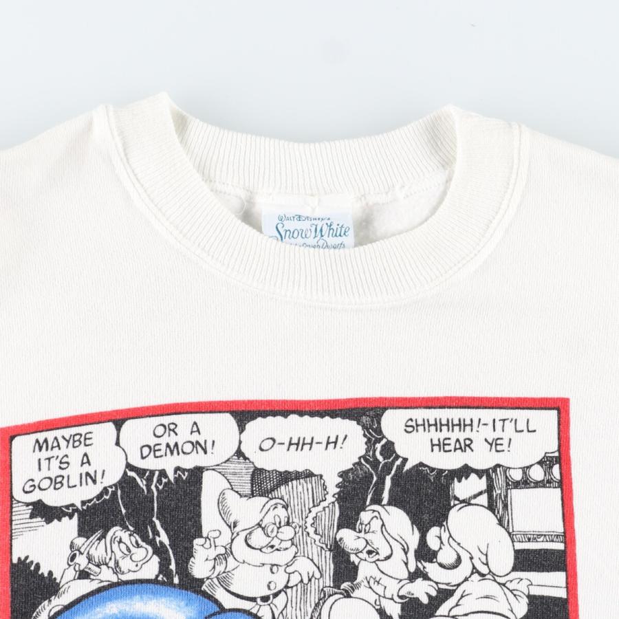 古着 90年代 SNOW WHITE 白雪姫 七人の小人 キャラクタースウェット  