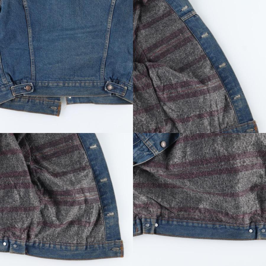 【濃紺】70s Levi's 70505 0317 デニムジャケット　USA製 Levi's リーバイス 70505-0317 70s TROY ヴィンテージ ブランケット