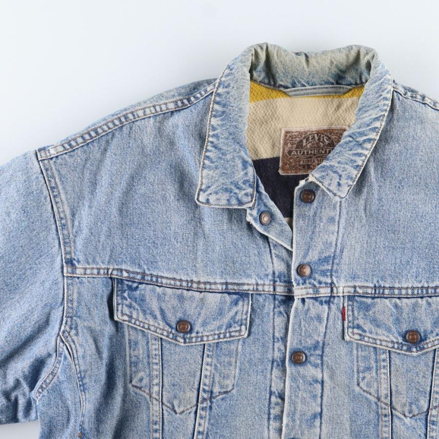 90年代　ビンテージ・リーバイス Lサイズ　Gジャン Levi's 古着 90年代 リーバイス AUTHENTIC 70617-0291 デニム
