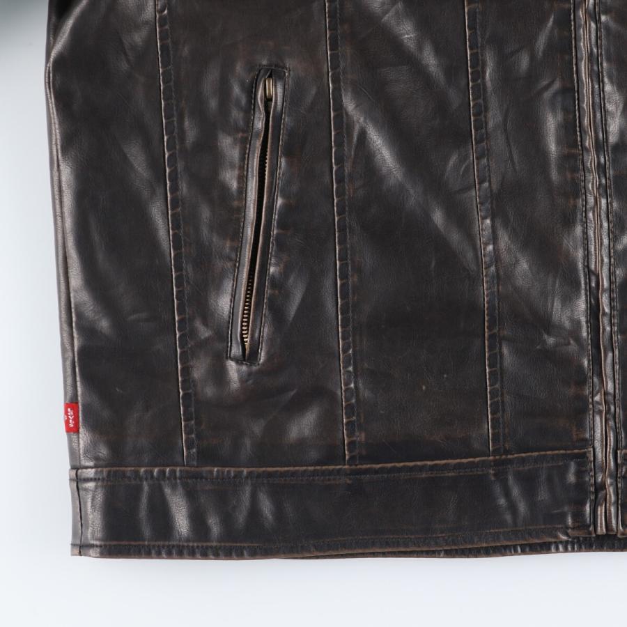 Levi's（リーバイス） 古着 シングルライダース フェイクレザー