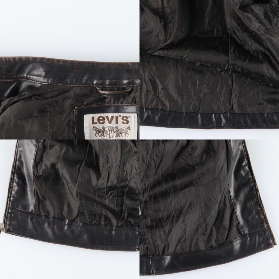 Levi's（リーバイス） 古着 シングルライダース フェイクレザー