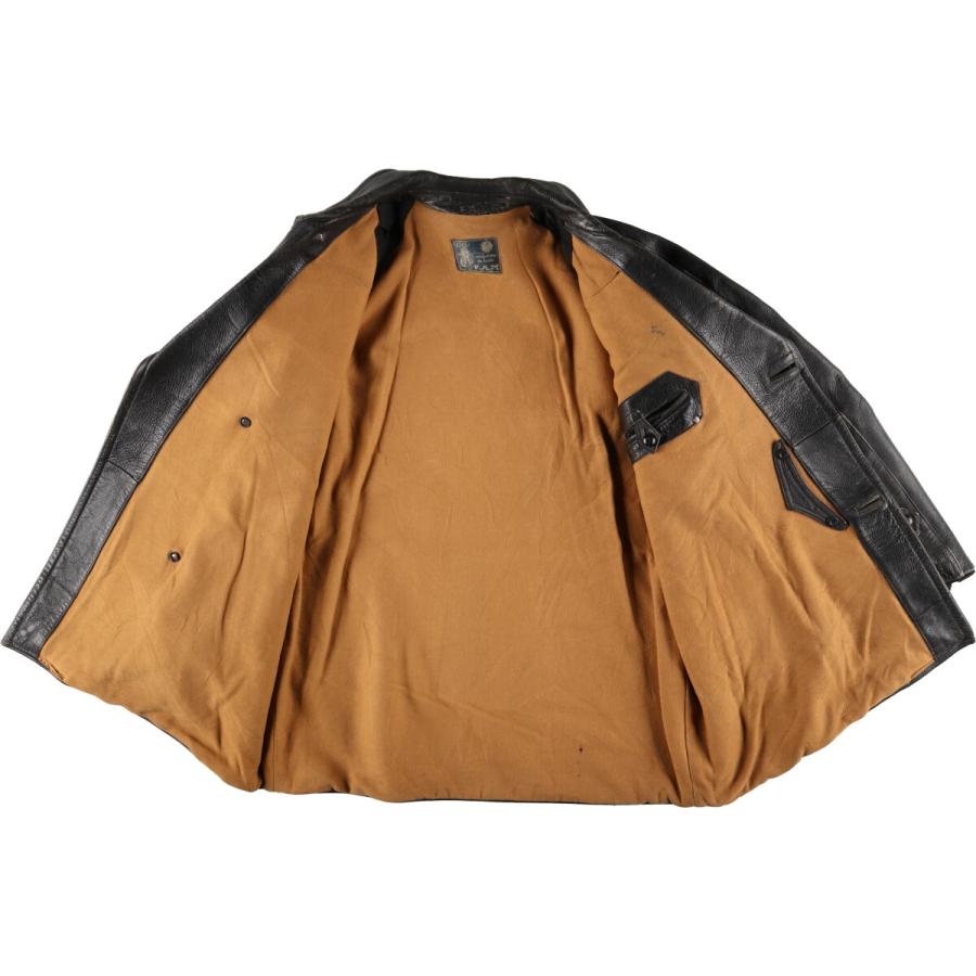古着 50年代 F.A.M. モーターサイクルジャケット レザーカーコート  