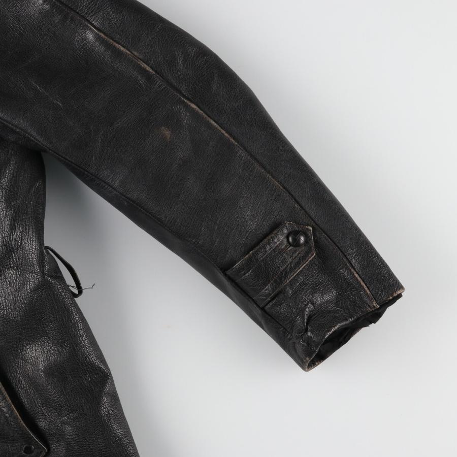 古着 50年代 F.A.M. モーターサイクルジャケット レザーカーコート  