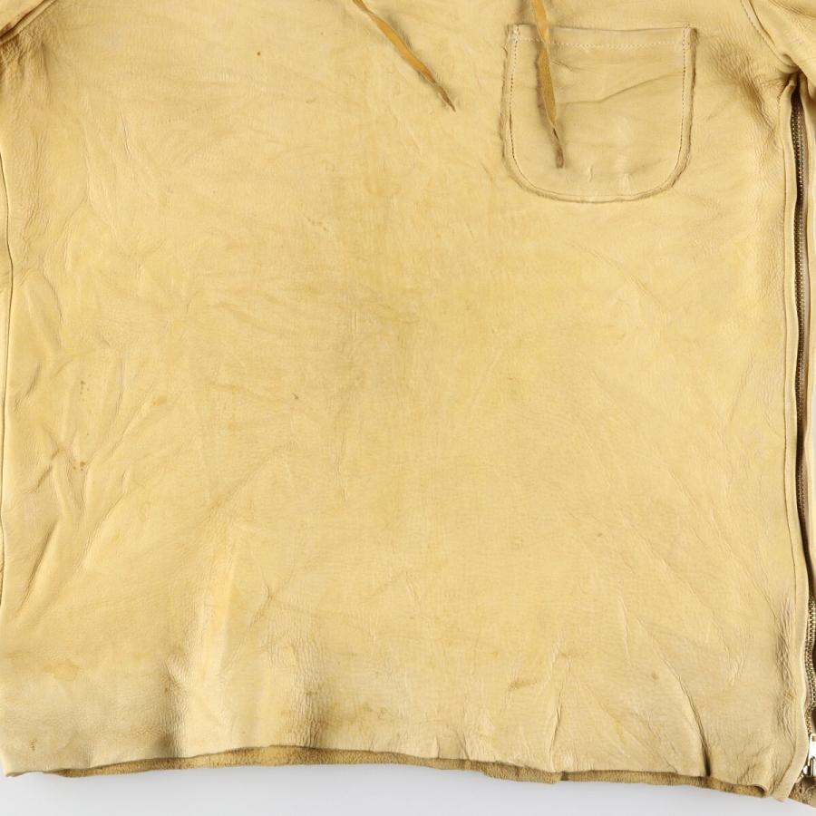 古着 60年代~ UNKNOWN ハンドメイド レースアップ レザープルオーバー  