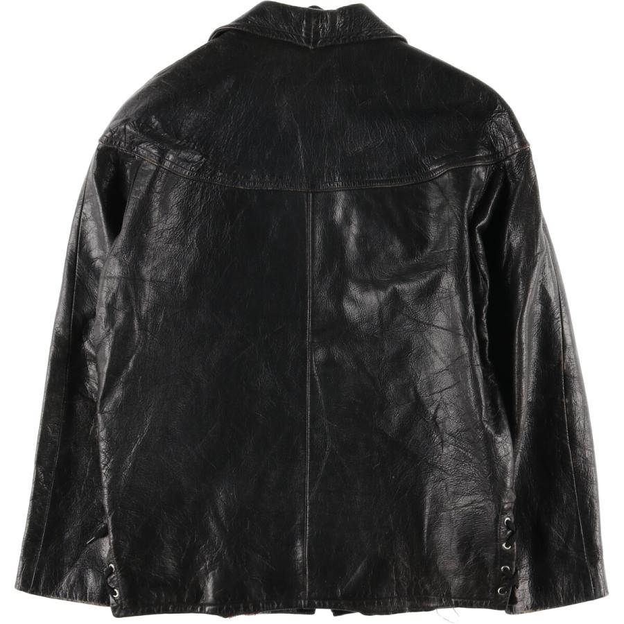 古着 50~60年代 S.P.PERSSON ユーロモデル ゴートスキン レザー  