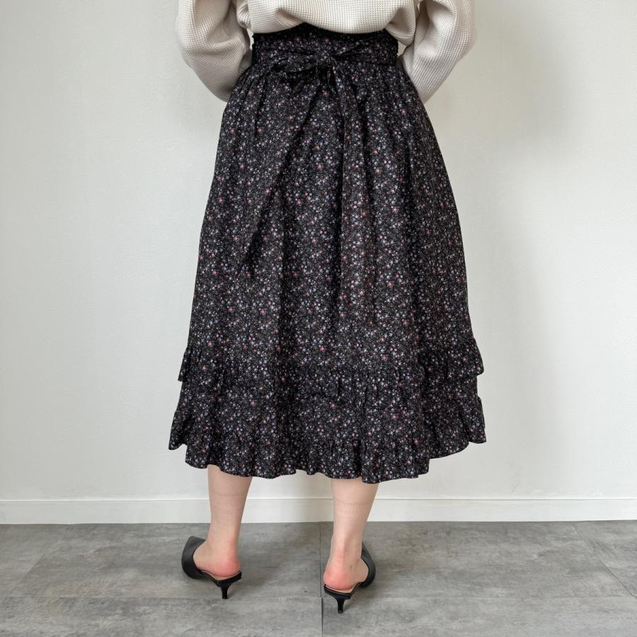 ヴィンテージ　gunnies gunnesax 花柄ロングスカート 古着 70年代 ガンネサックス GUNNE SAX GUNNIES ガニーズ 花柄