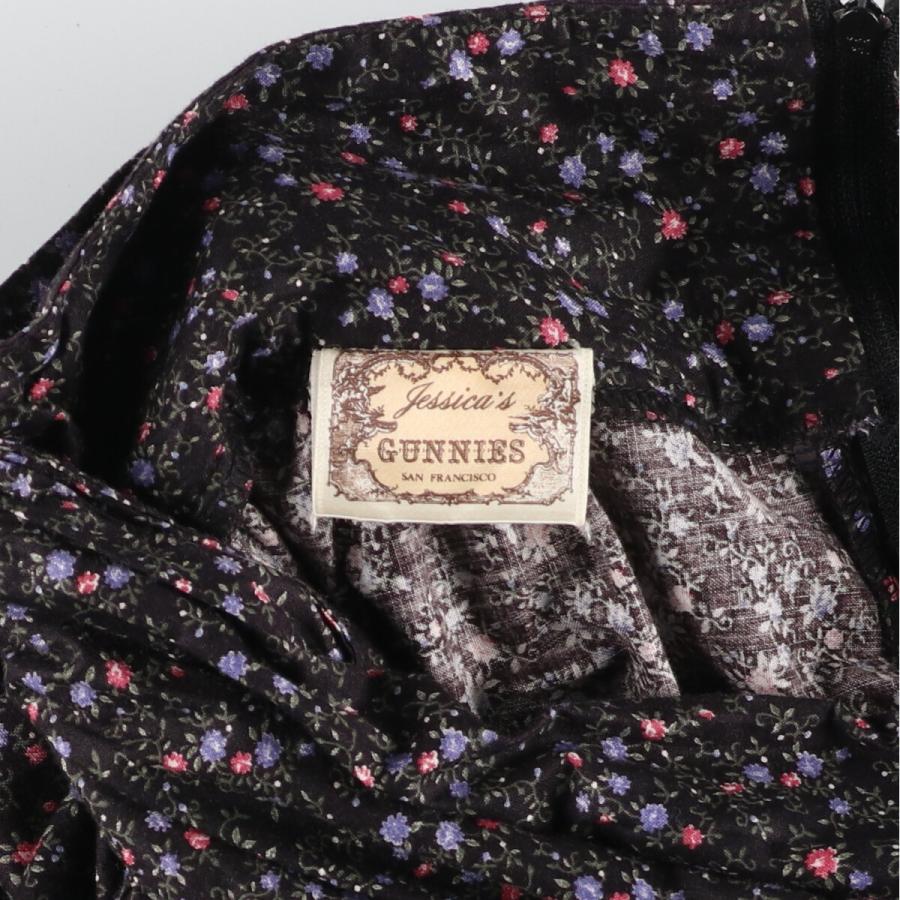 ヴィンテージ　gunnies gunnesax 花柄ロングスカート 古着 70年代 ガンネサックス GUNNE SAX GUNNIES ガニーズ 花柄