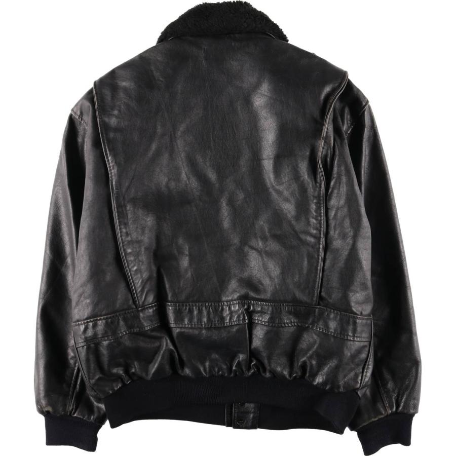 古着 G-1タイプ レザーフライトジャケット メンズXL相当 /evb004813