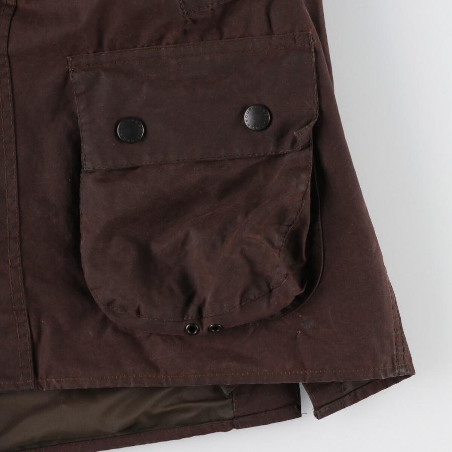 古着 90年代 バブアー Barbour BEDALE ビデイル 旧3ワラント ワックスコットン オイルドジャケット 英国製 C36 メンズS ヴィンテージ /evb004942｜jamtrading1｜08