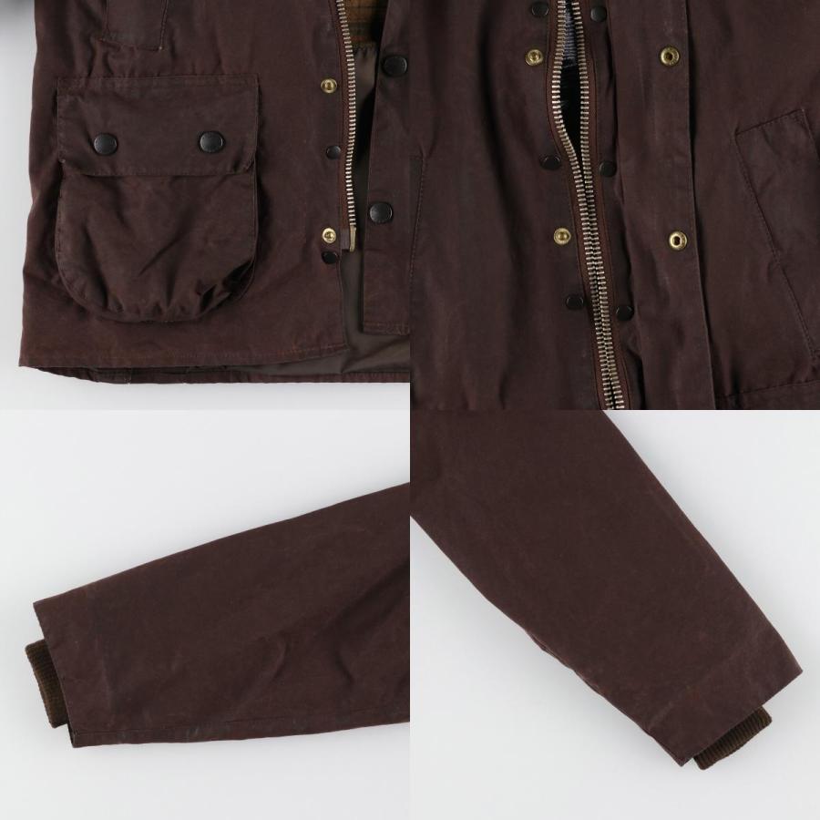 古着 90年代 バブアー Barbour BEDALE ビデイル 旧3ワラント ワックスコットン オイルドジャケット 英国製 C36 メンズS ヴィンテージ /evb004942｜jamtrading1｜09