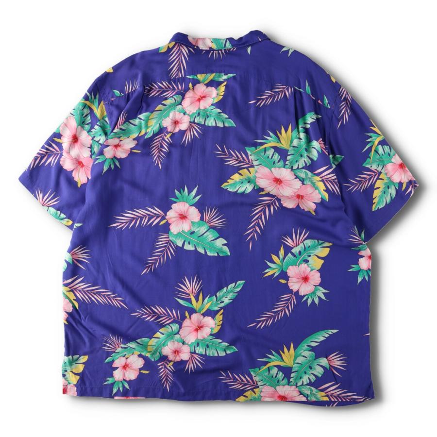 90s Ralph Lauren アロハシャツ 開襟シャツ 花柄 3XLT表記