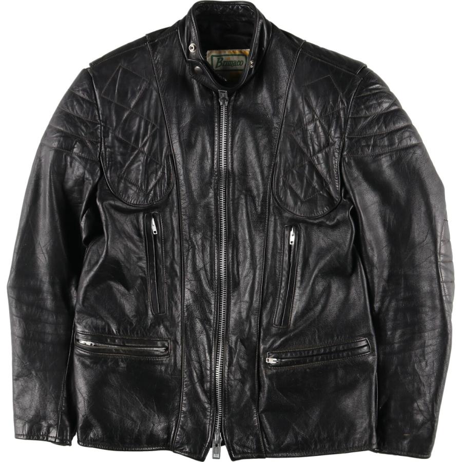古着 70年代 Brimaco シングルライダースジャケット カナダ製