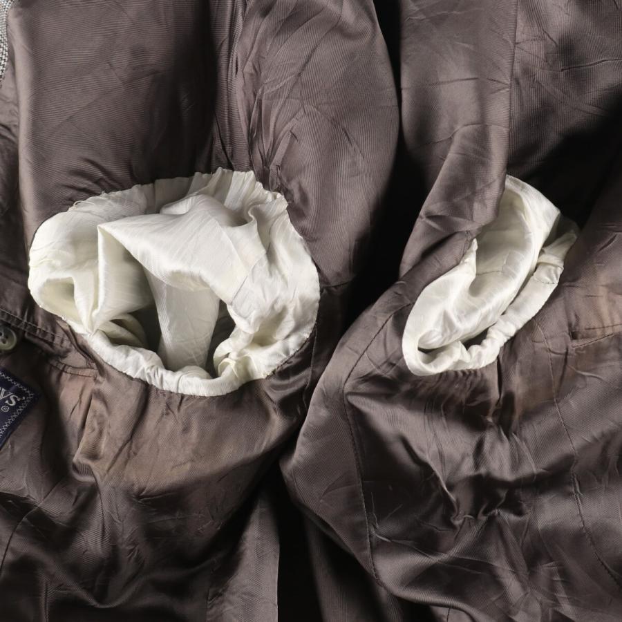 TUKASA様バーバリー テーラードジャケット グレンチェック柄 ウール 茶 L BURBERRY（バーバリー） 古着 Burberry's グレンチェック ウール