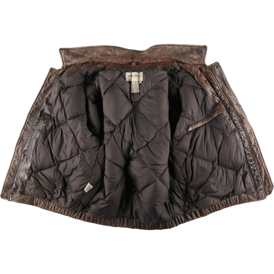 Eddie Bauer 古着 00年代 エディーバウアー A-2タイプ レザーダウン