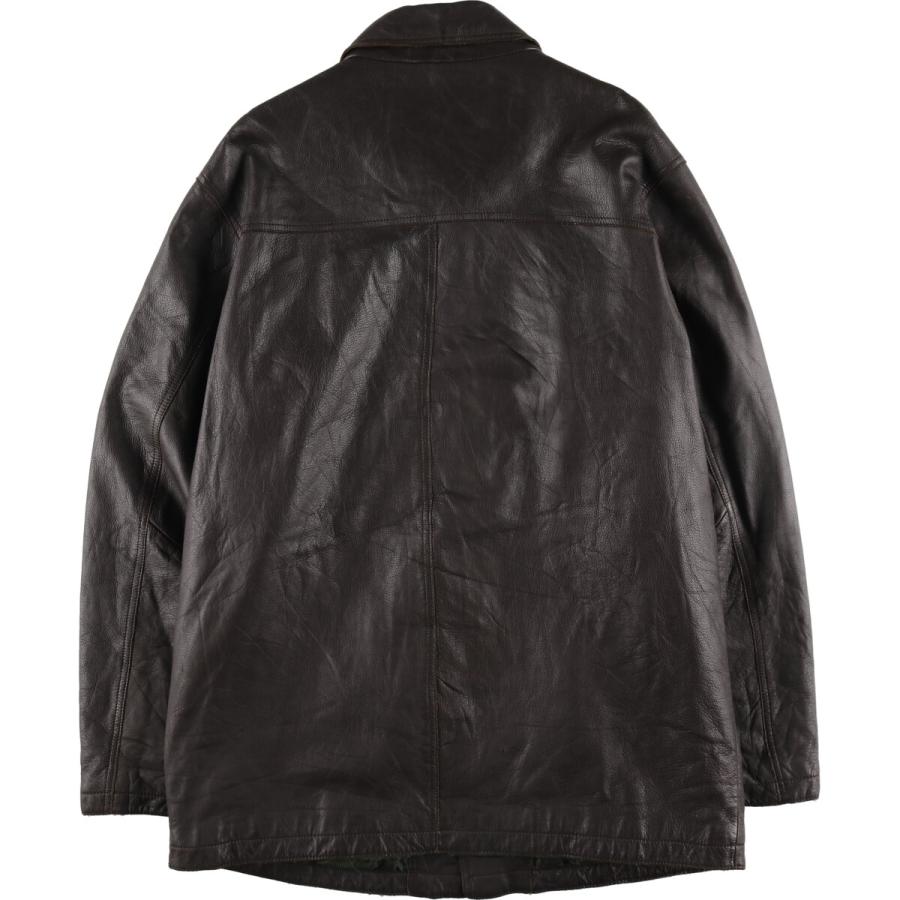 Eddie Bauer 古着 エディーバウアー レザーカーコート メンズXL Eddie Bauer 古着 エディーバウアー レザーカーコート メンズXL