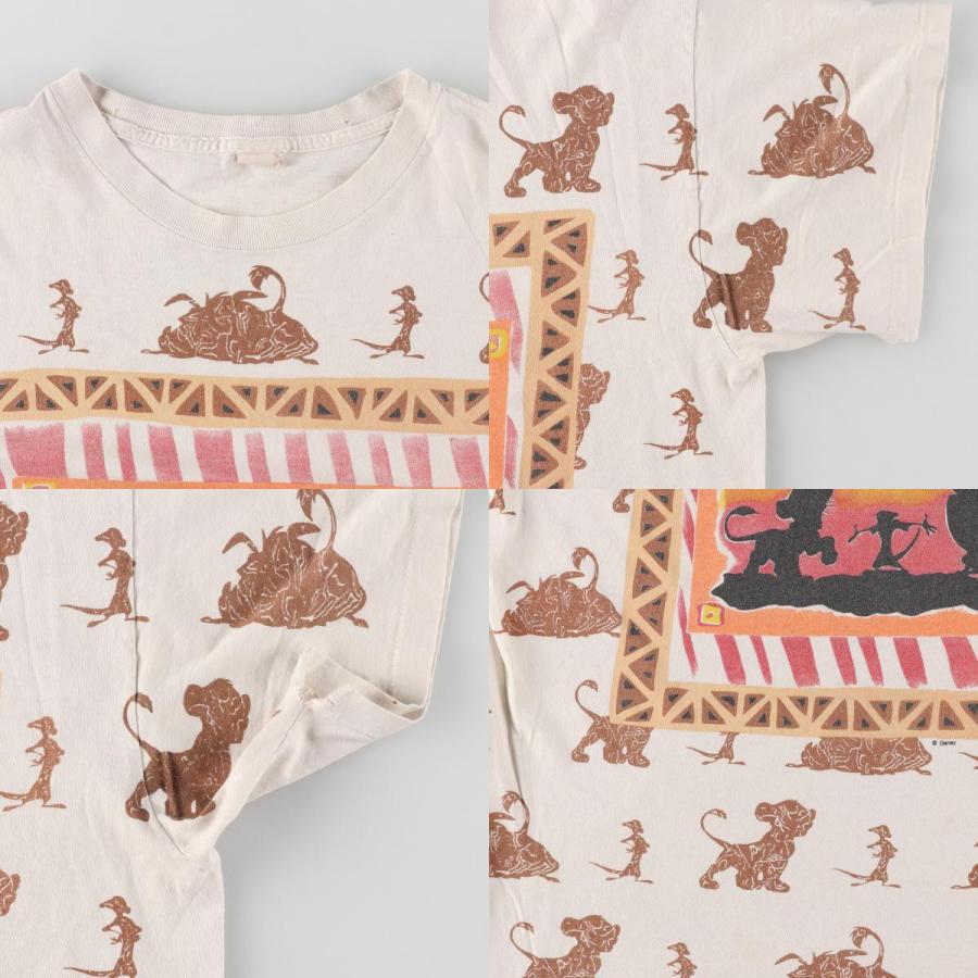 古着 90年代 THE LION KING ライオンキング 大判プリント キャラクター  