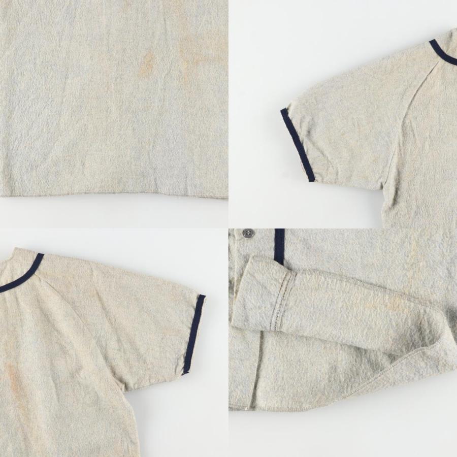 ヴィンテージ  ヤンキース　ユニフォーム　ゲームシャツ　刺繍　グレー　MLB　L ヴィンテージ ヤンキース ユニフォーム ゲームシャツ 刺繍 グレー MLB