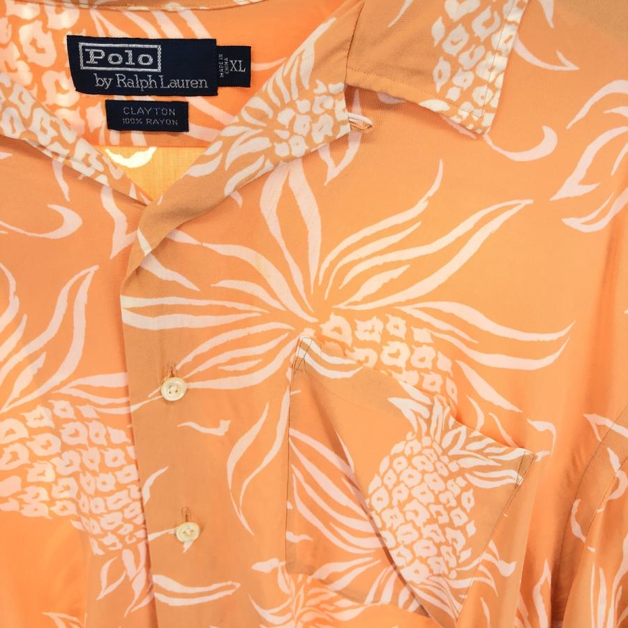Polo Ralph Lauren アロハシャツ　パイナップル 訳あり格安】ポロラルフローレン アロハシャツ パイナップル柄