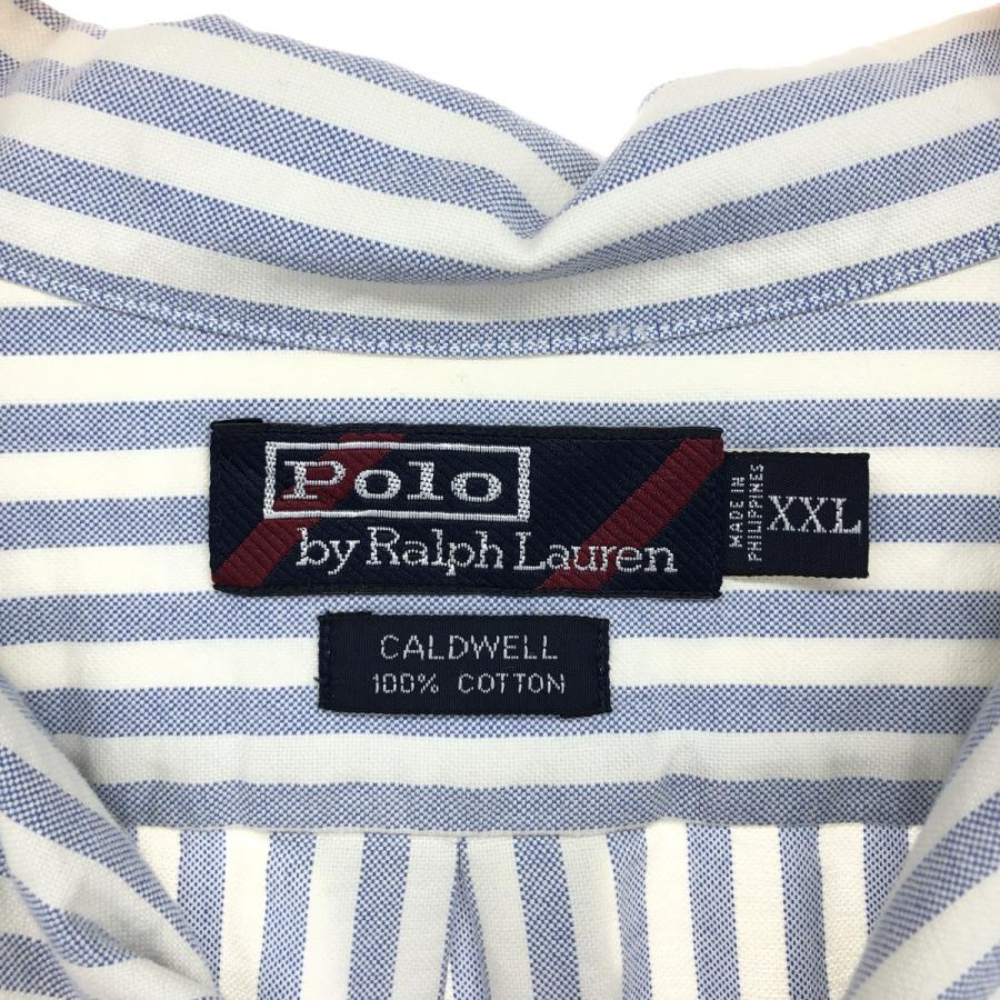 古着 ラルフローレン Ralph Lauren CALDWELL ストライプ柄 半袖  