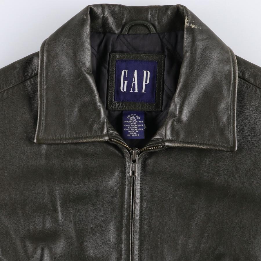 GAP（ギャップ） 古着 00年代 レザーブルゾンタイプ メンズXS相当
