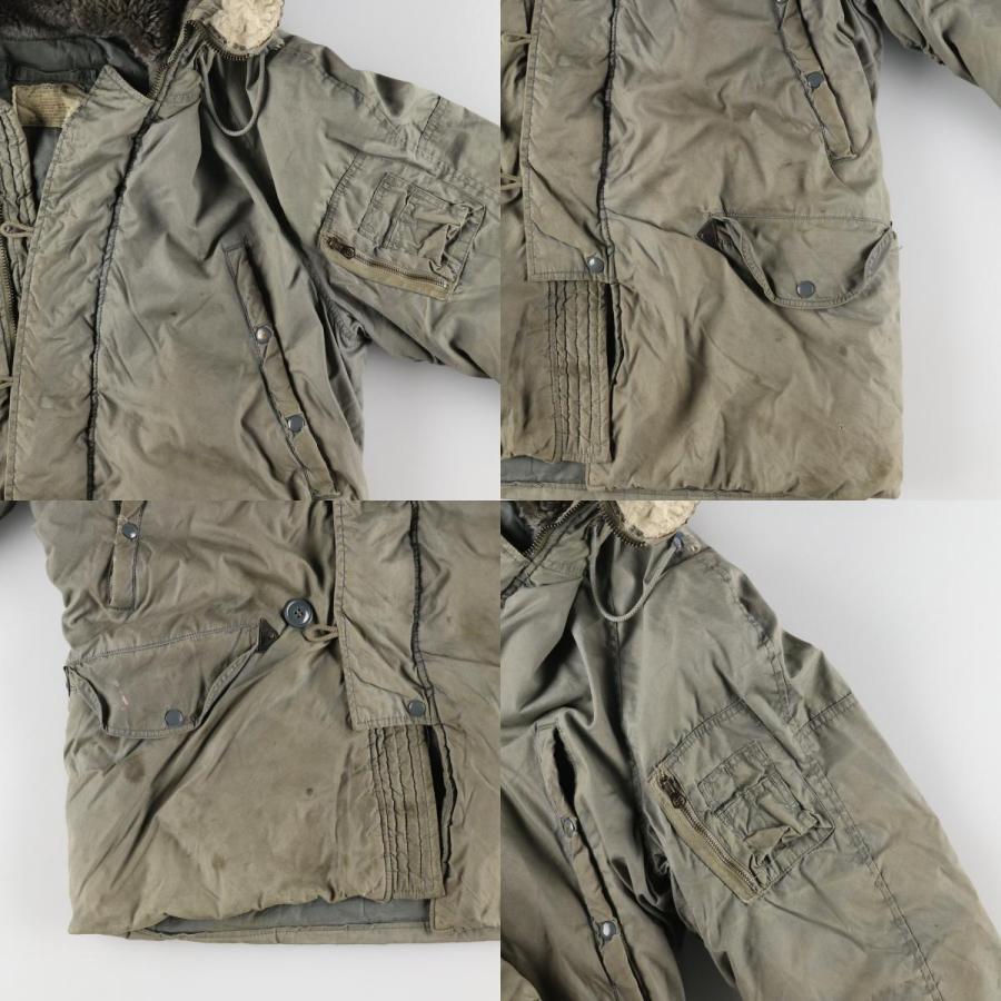 レトロ古着 3WAY ヌバック風 ハンティング ミリタリーコート ジャケット L 古着 70年代 米軍実品 N-3B ミリタリー フライトジャケット USA