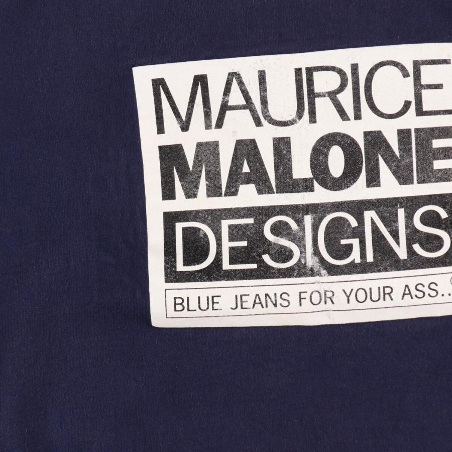 90s モーリスマローン HIPHOPSHOP フェード ネイビー Tシャツ 90s モーリスマローン HIPHOPSHOP フェード ネイビー Tシャツ