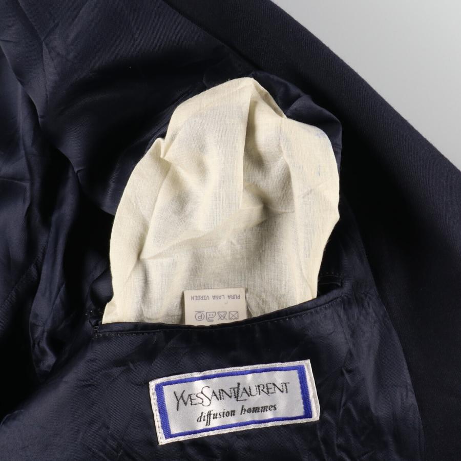 合馬公式アカウント1 イヴサンローラン 紺ブレ　テーラードジャケット　ノーカラー SAINT LAURENT（ノーカラージャケット）のフリマアイテム一覧