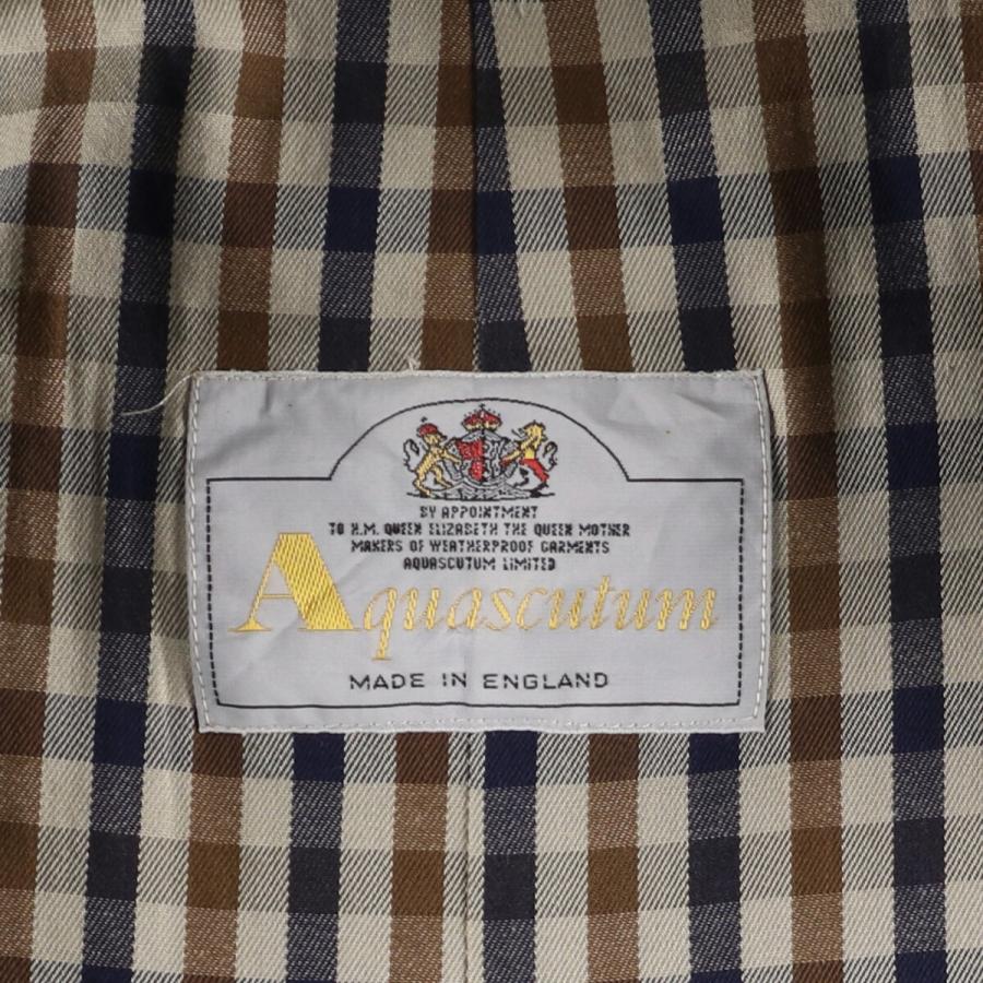 アクアスキュータム　U.K.製　AQUA5　トレンチコート Aquascutum 古着 アクアスキュータム AQUA5 トレンチコート 英国