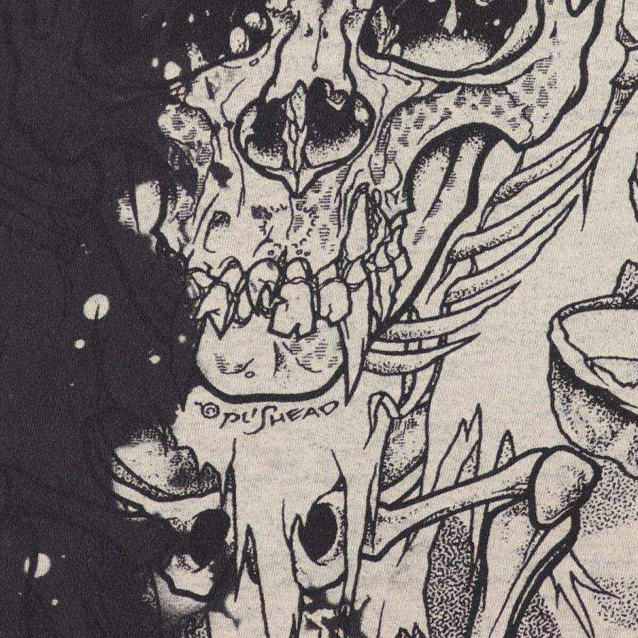 古着半袖バンドtシャツ メタリカスカル バックプリント パスヘッドXL白ホワイト 古着 90～00年代 ヘインズ Hanes HEAVYWEIGHT METALLICA