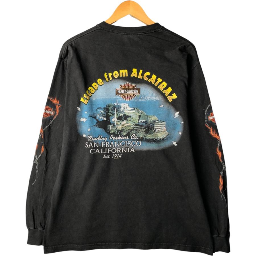 古着 ハーレーダビッドソン Harley-Davidson ロングTシャツ ロン