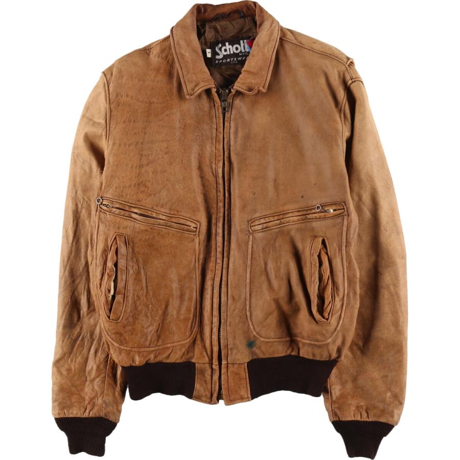 古着 70~80年代 ショット SCHOTT SPORT WEAR A-2タイプ レザーフライト 