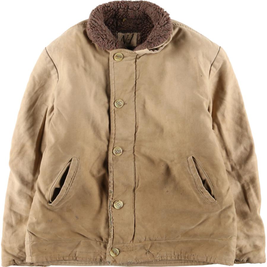 古着 民間品 N-1 ミリタリー デッキジャケット メンズL相当