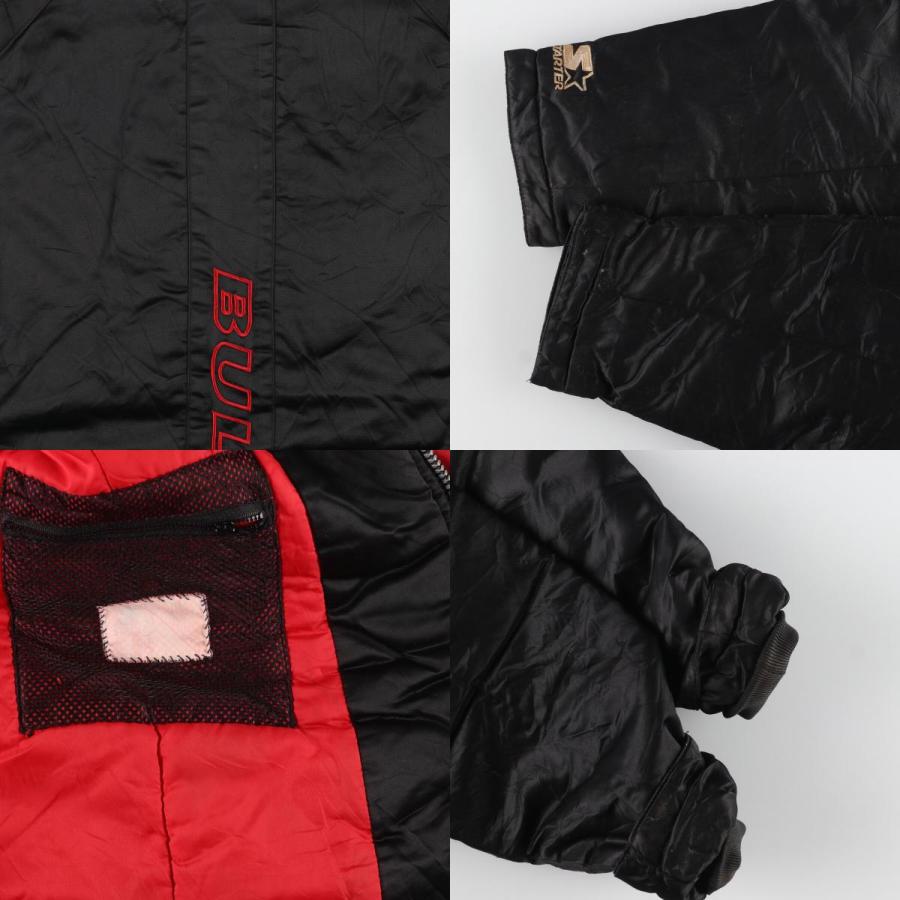 古着 90年代 スターター Starter NBA CHICAGOBULLS シカゴブルズ 中綿  