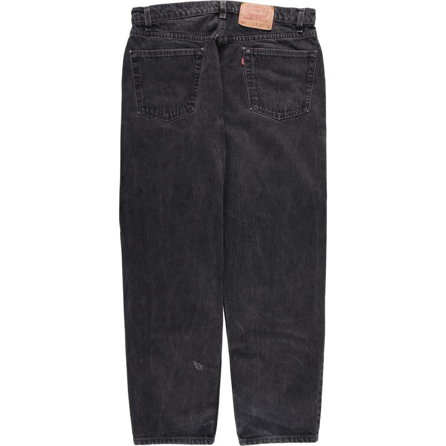USA 古着 Levi's 550 ブラックデニムパンツ ストレート アメカジ Levi's 古着 90年代 リーバイス 550 RELAXED FIT ブラックデニム