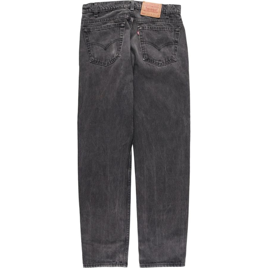 古着 90年代 リーバイス Levi's 505-0266 ブラックデニム テーパードデニムパンツ USA製 メンズw32相当 ヴィンテージ /evb007582 Levi's（リーバイス） 古着 90年代 Levi's 505-0266 ブラックデニム