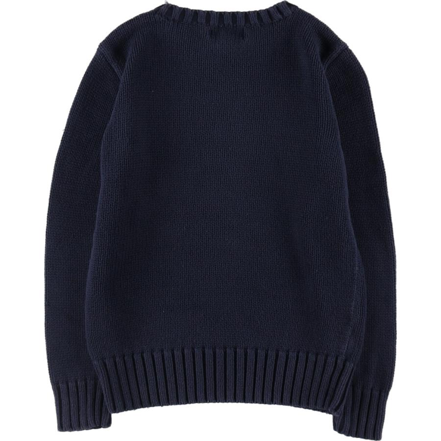 POLO RALPH LAUREN コットンニットセーター 星条旗 USA製 古着 90年代 ラルフローレン Ralph Lauren POLO by Ralph Lauren