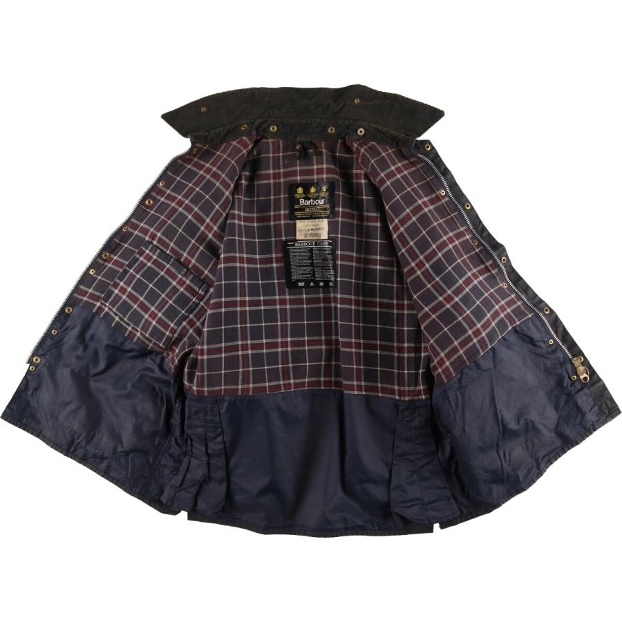 90s 3ワラント バブアー BEDALE ビデイル オイルドジャケット C42 古着 90年代 バブアー ビデイル 旧3ワラント ワックスコットン